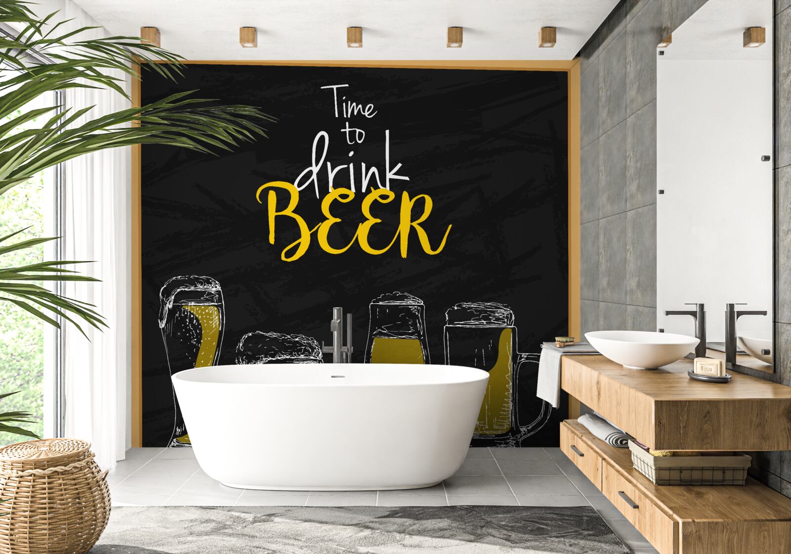 Fototapeten Biergläser