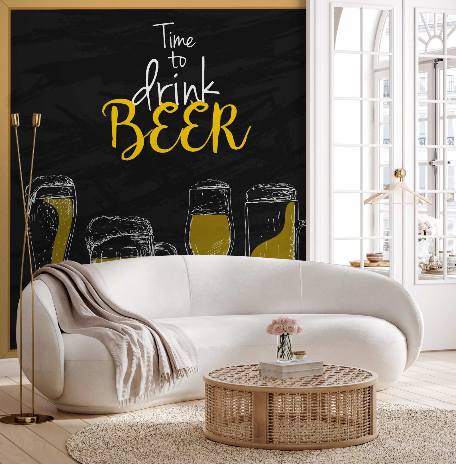 Fototapeten Biergläser