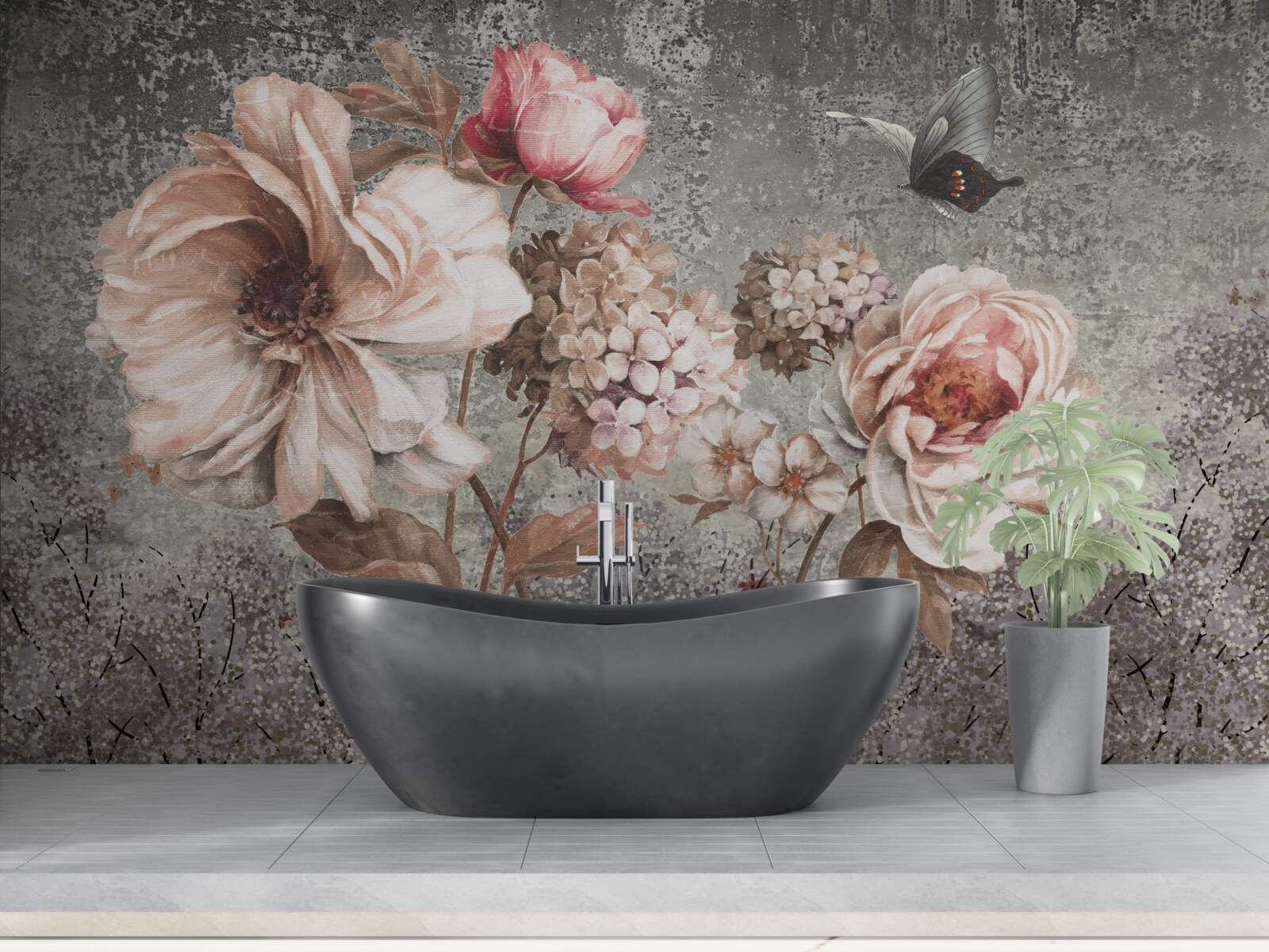 Fototapeten weiche rosa Knospen aus schönen Blumen