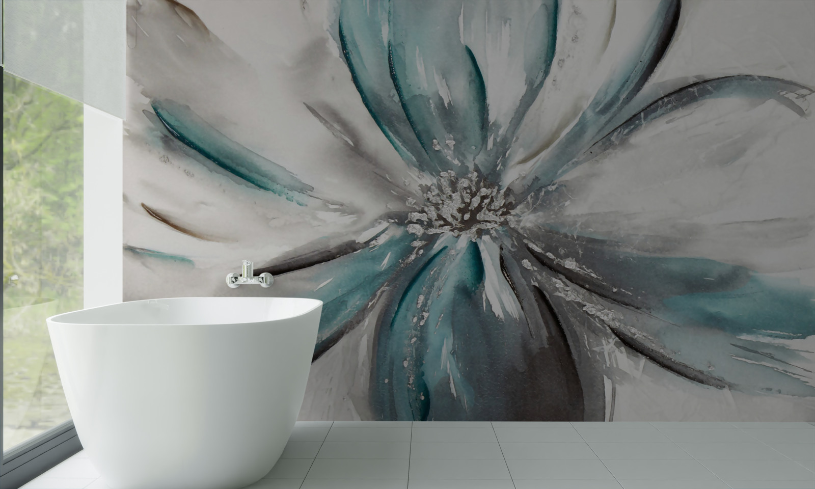 Fototapeten Schließen Sie eine blühende Blume