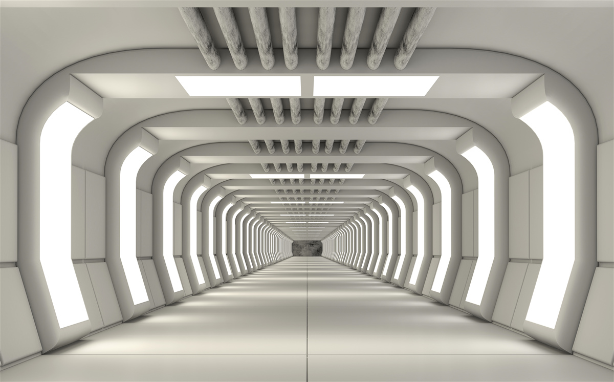 Fototapeten Moderner Tunnelstil