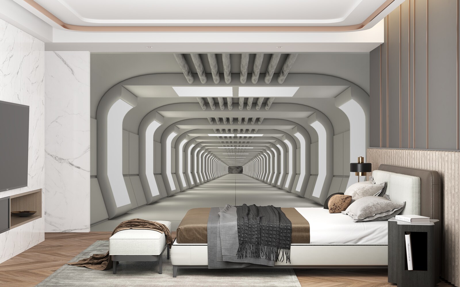 Fototapeten Moderner Tunnelstil