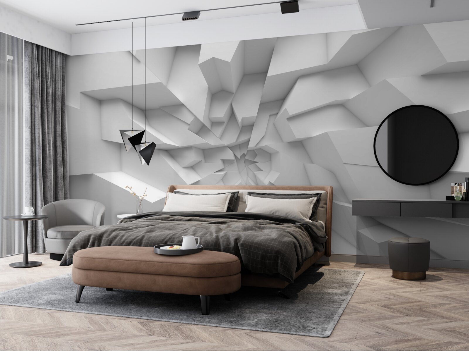 Fototapeten Abstrakte 3D -Formen