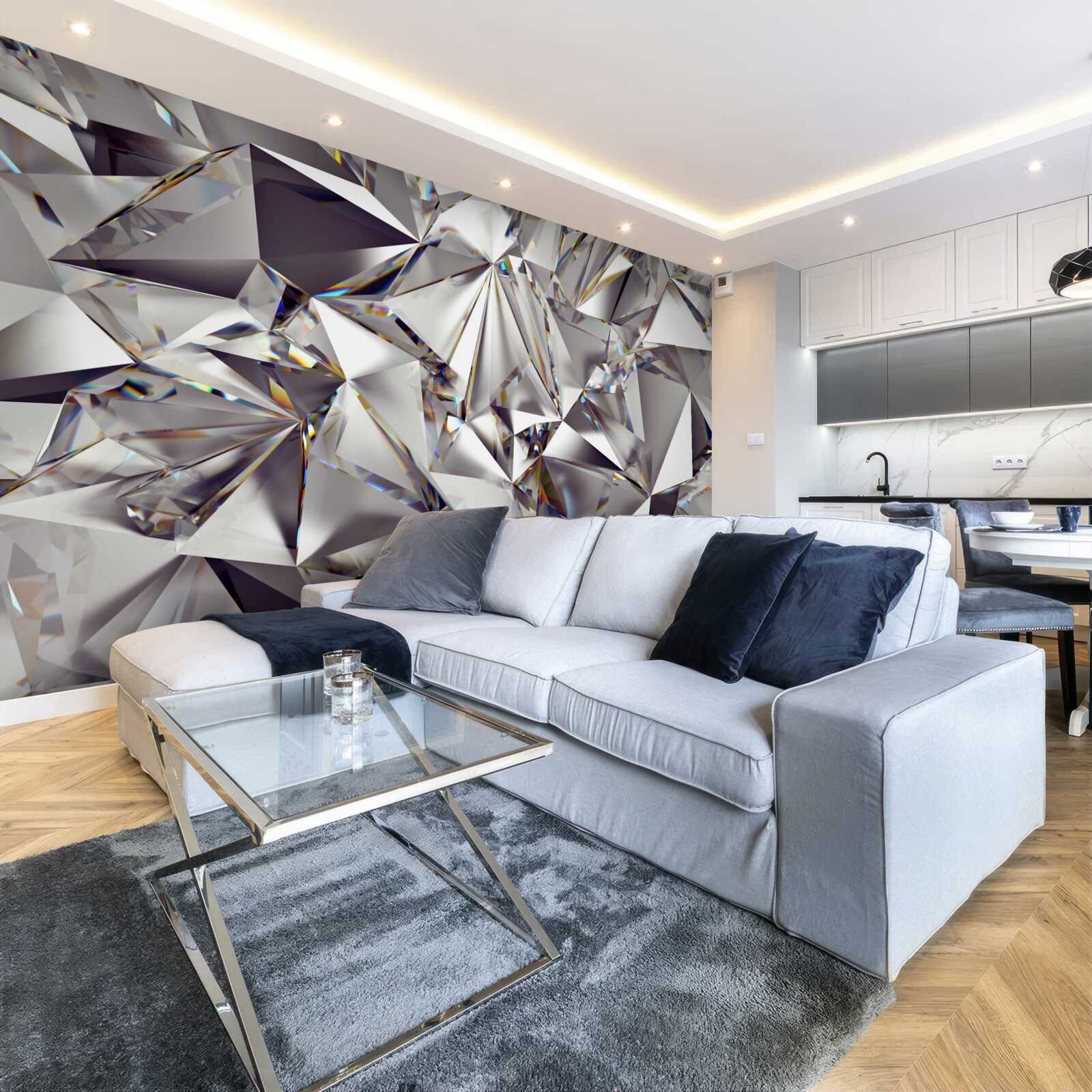 Fototapeten Abstraktion unter Verwendung geometrischer Formen