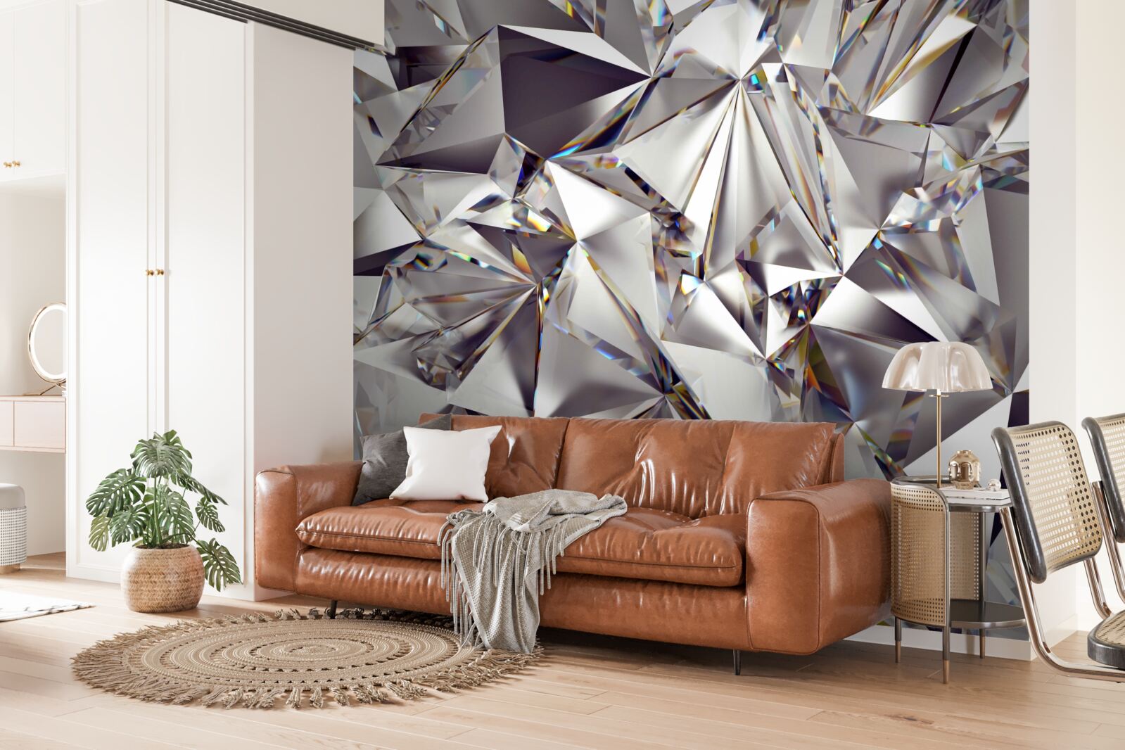 Fototapeten Abstraktion unter Verwendung geometrischer Formen