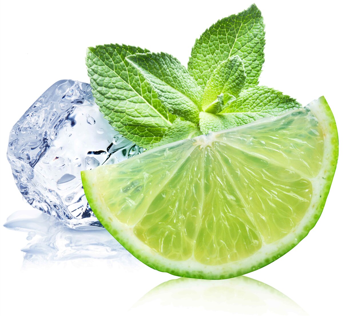 Fototapeten Limette und Minzcocktail