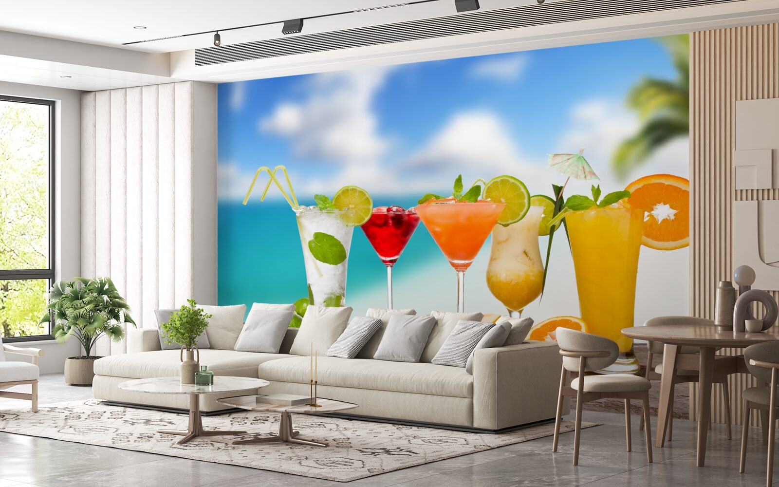 Fototapeten Tropische Cocktails für den Sommer