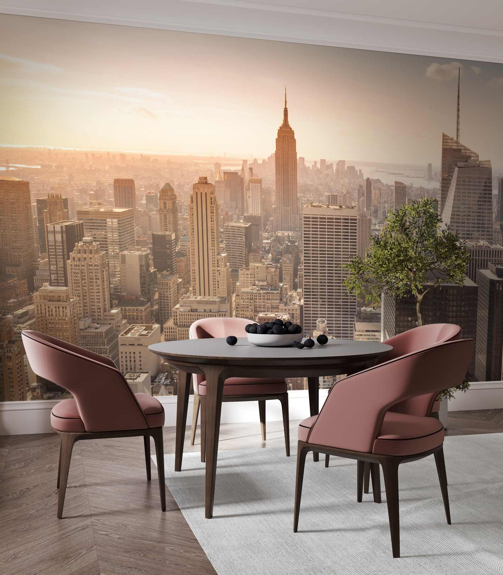 Fototapeten Ein Panoramablick auf New York