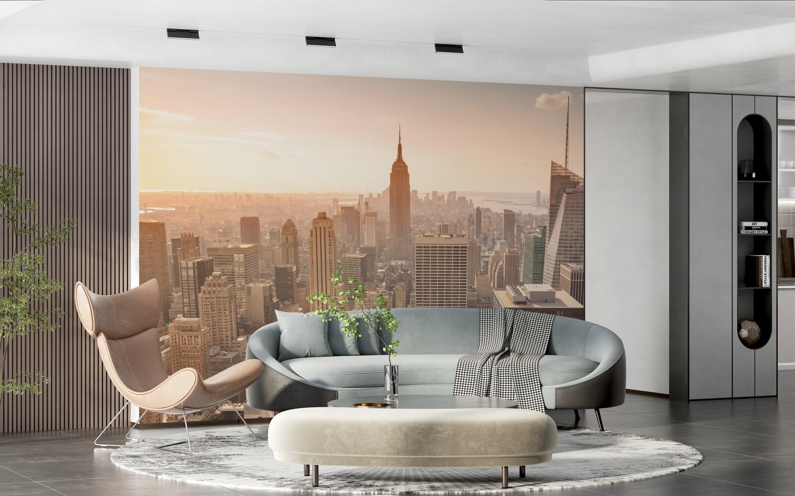 Fototapeten Ein Panoramablick auf New York
