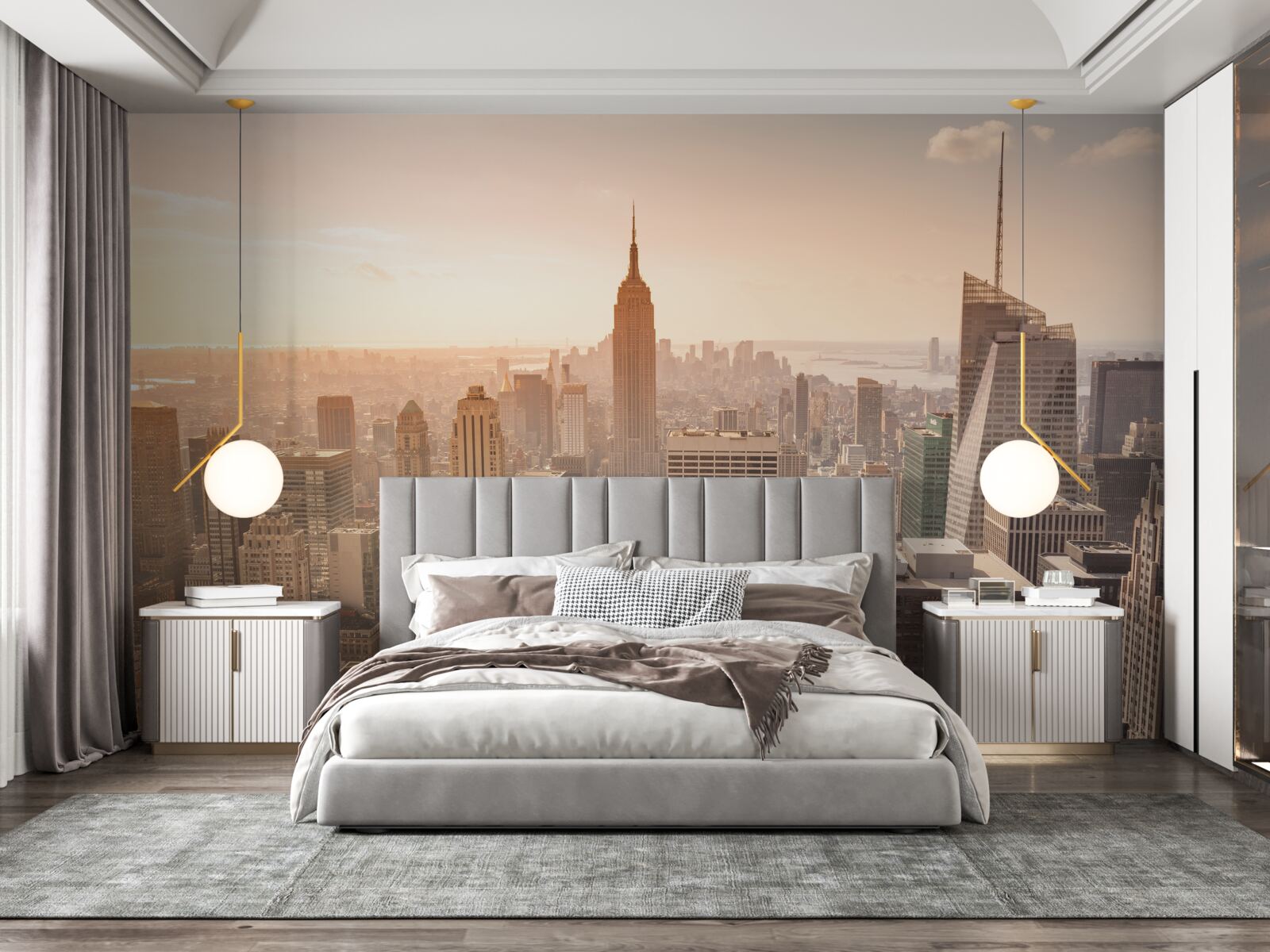 Fototapeten Ein Panoramablick auf New York