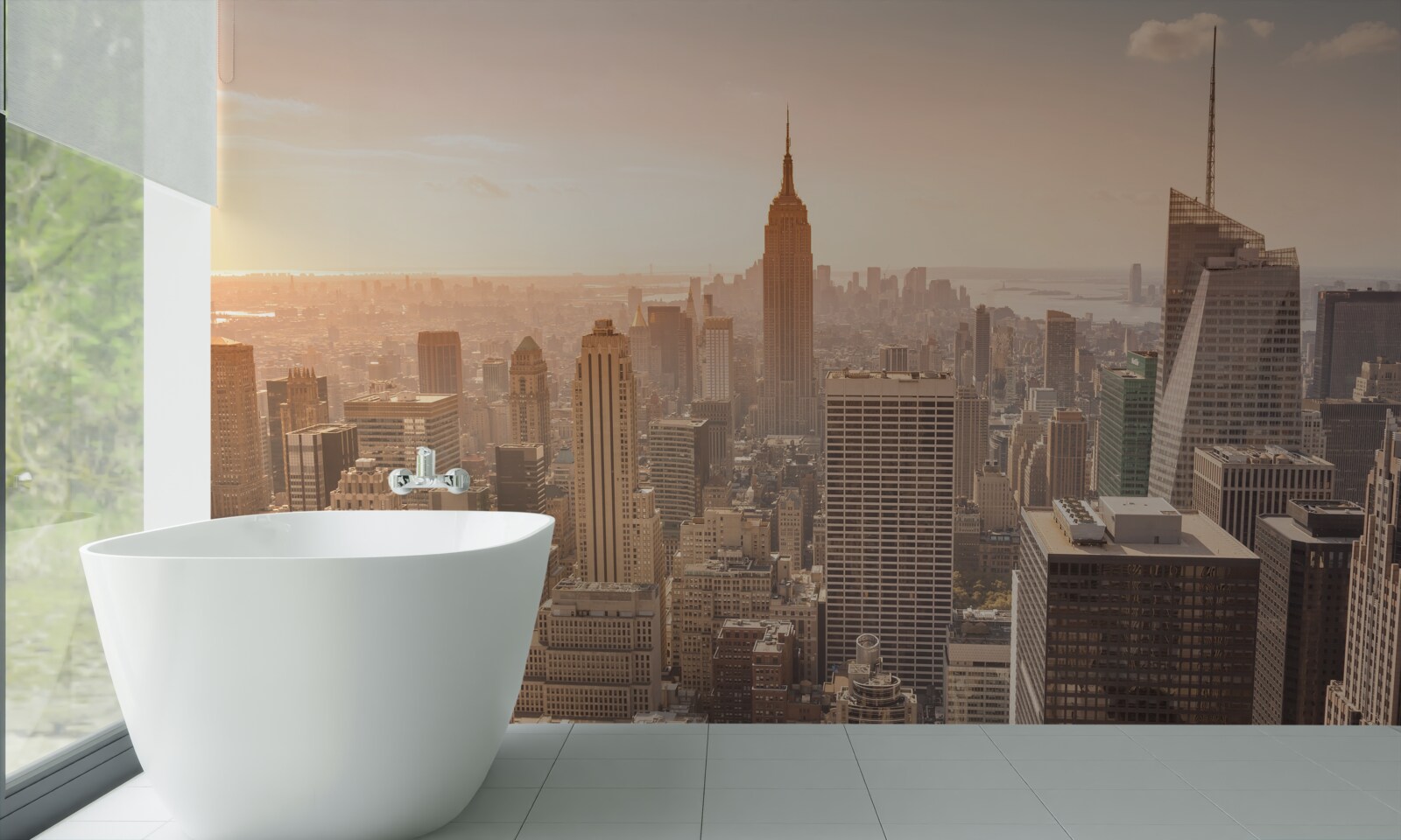 Fototapeten Ein Panoramablick auf New York