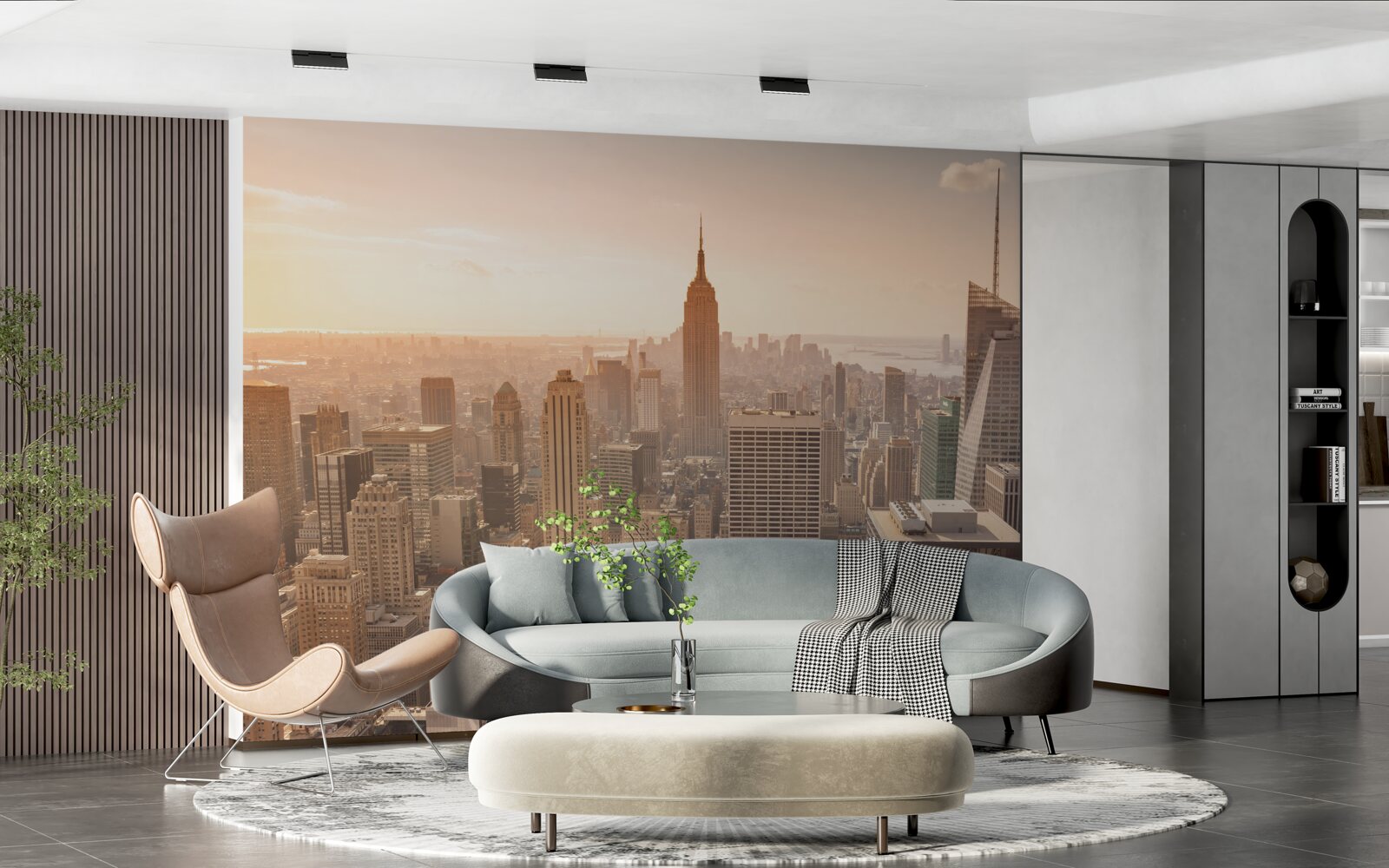 Fototapeten Ein Panoramablick auf New York