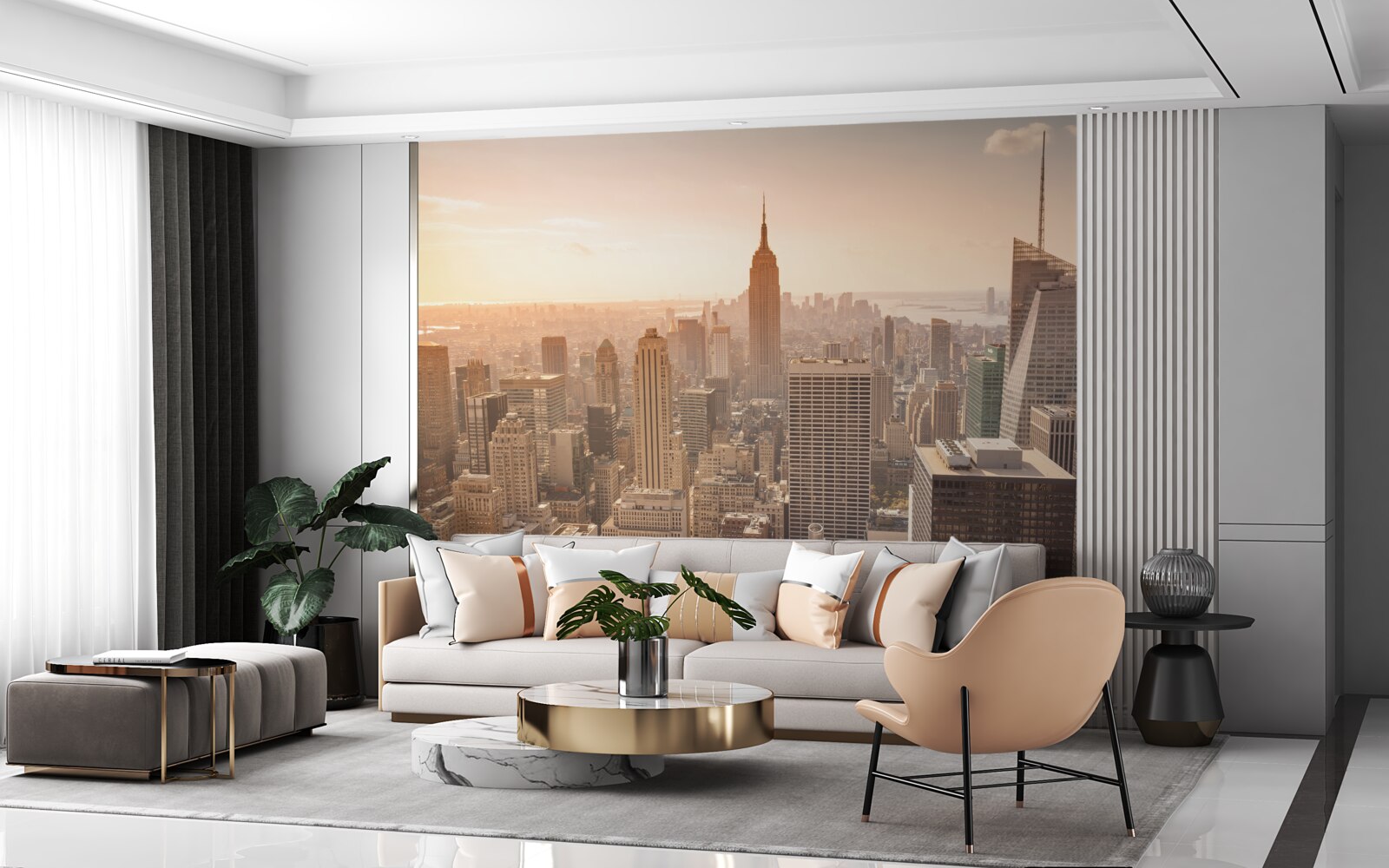 Fototapeten Ein Panoramablick auf New York