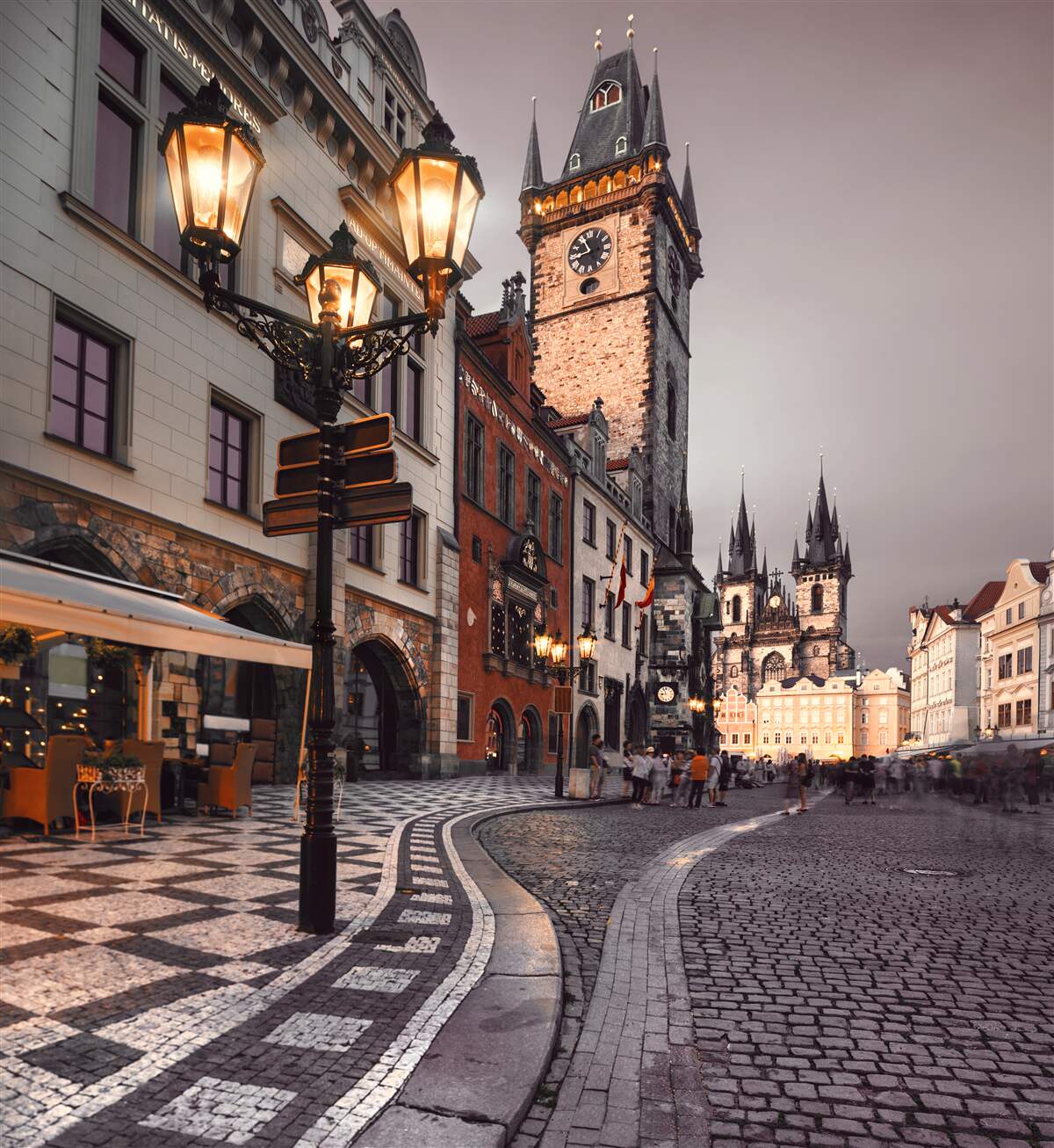 Fototapeten Krakau -Markt am Abend