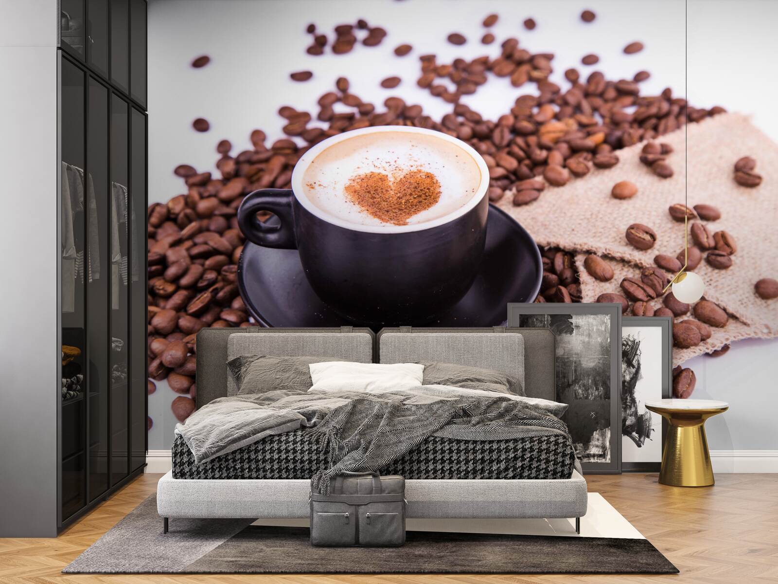 Fototapeten Eine wunderschön zubereitete Tasse Kaffee