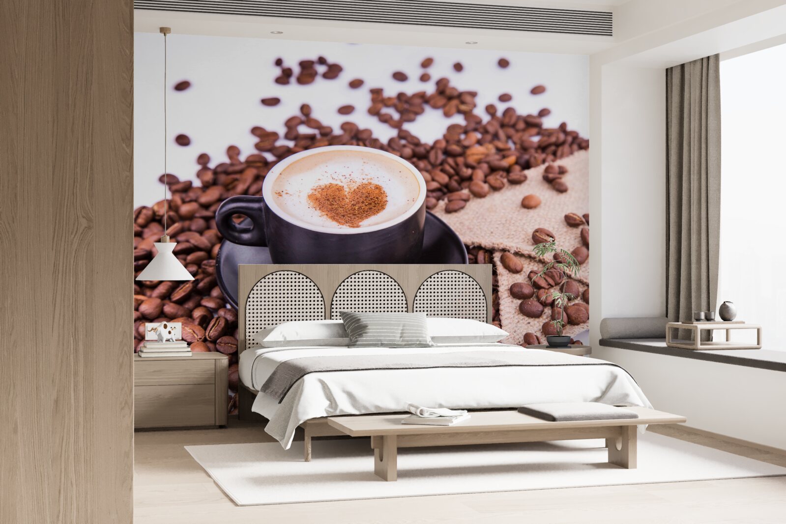 Fototapeten Eine wunderschön zubereitete Tasse Kaffee