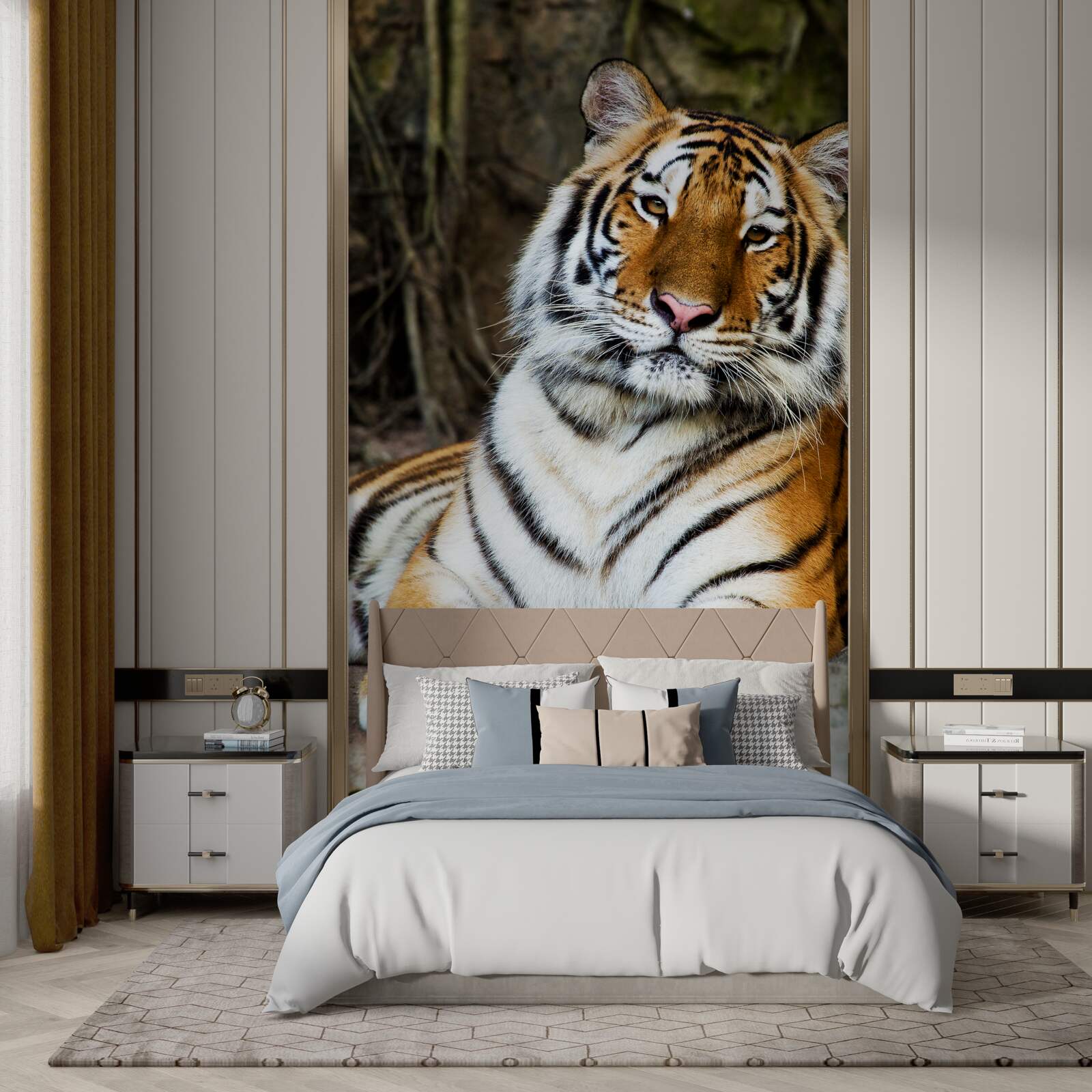 Fototapeten Ein großer Tiger im Urlaub