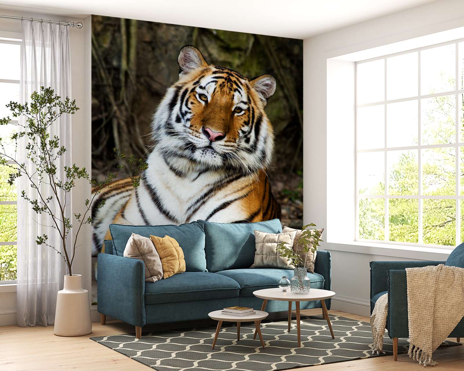 Fototapeten Ein großer Tiger im Urlaub