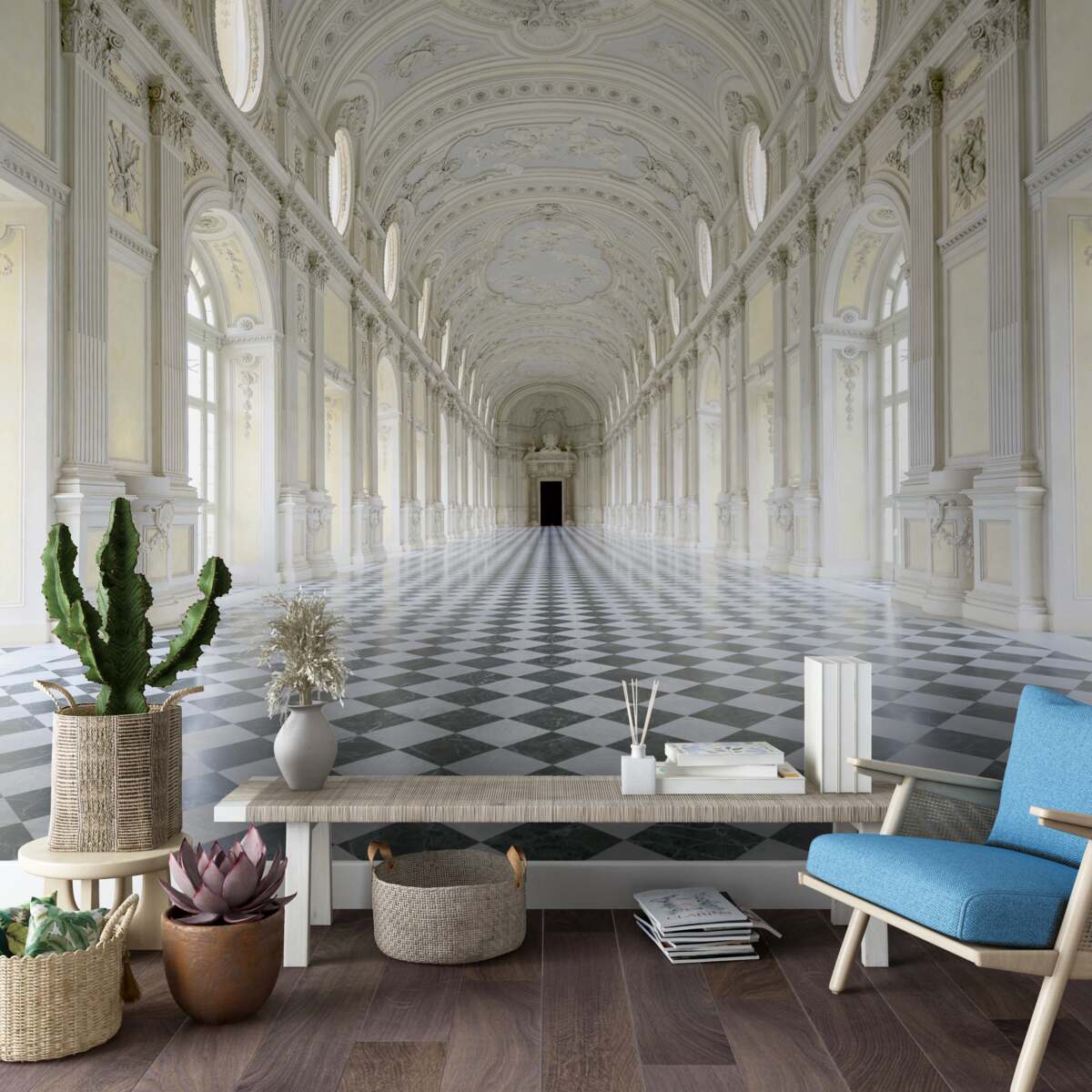 Fototapeten Mosaiken in einem luxuriösen Schloss