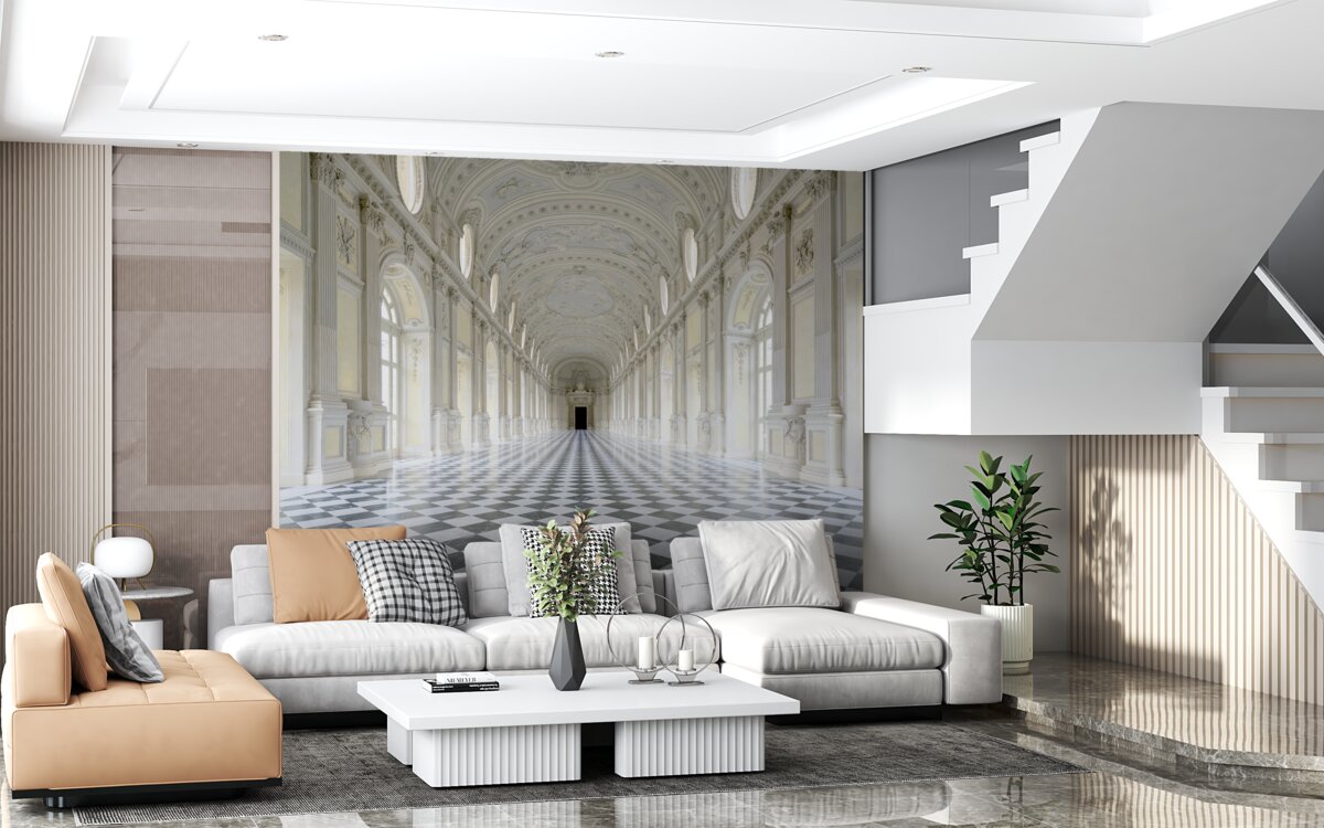 Fototapeten Mosaiken in einem luxuriösen Schloss