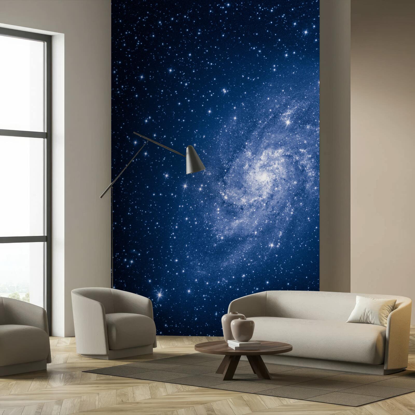 Fototapeten Galaxie mit Hunderten von Sternen