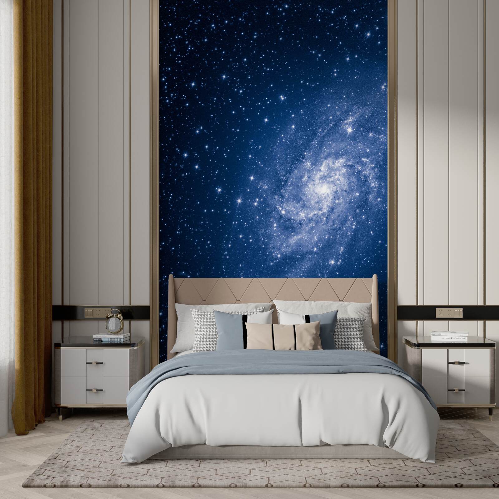 Fototapeten Galaxie mit Hunderten von Sternen