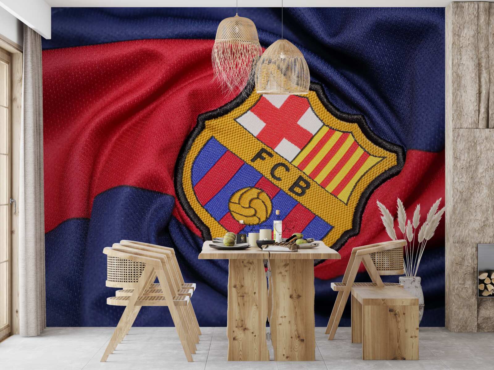 Fototapeten Das Emblem des Barcelona Football Club
