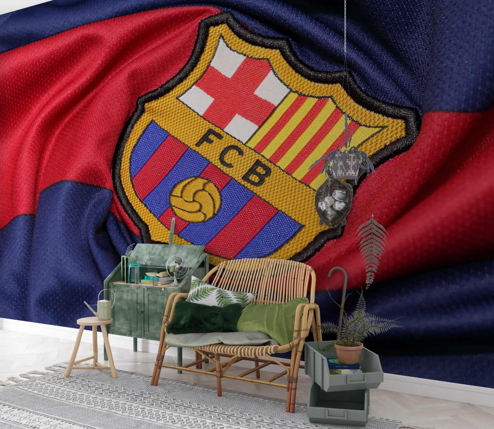 Fototapeten Das Emblem des Barcelona Football Club
