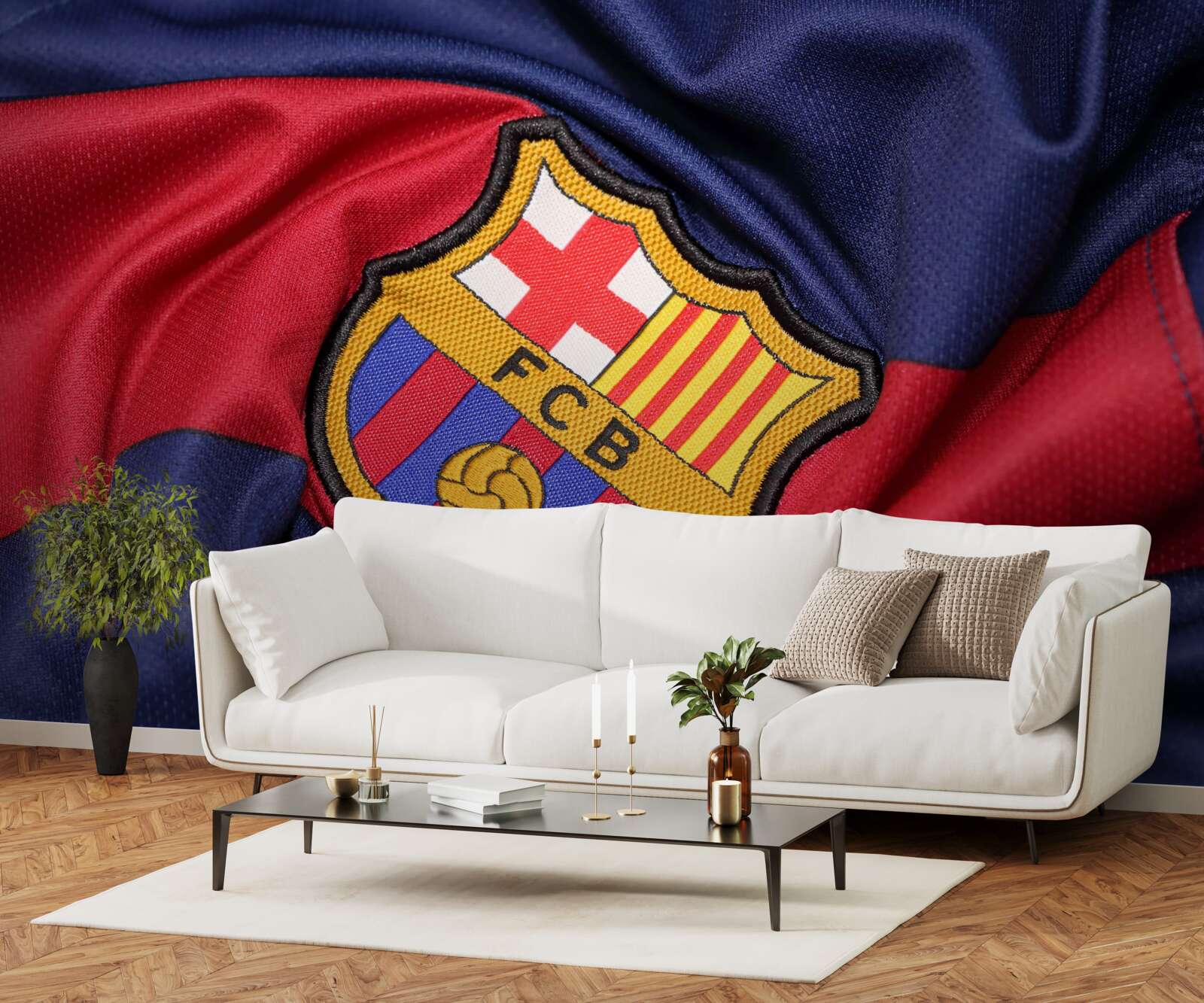 Fototapeten Das Emblem des Barcelona Football Club