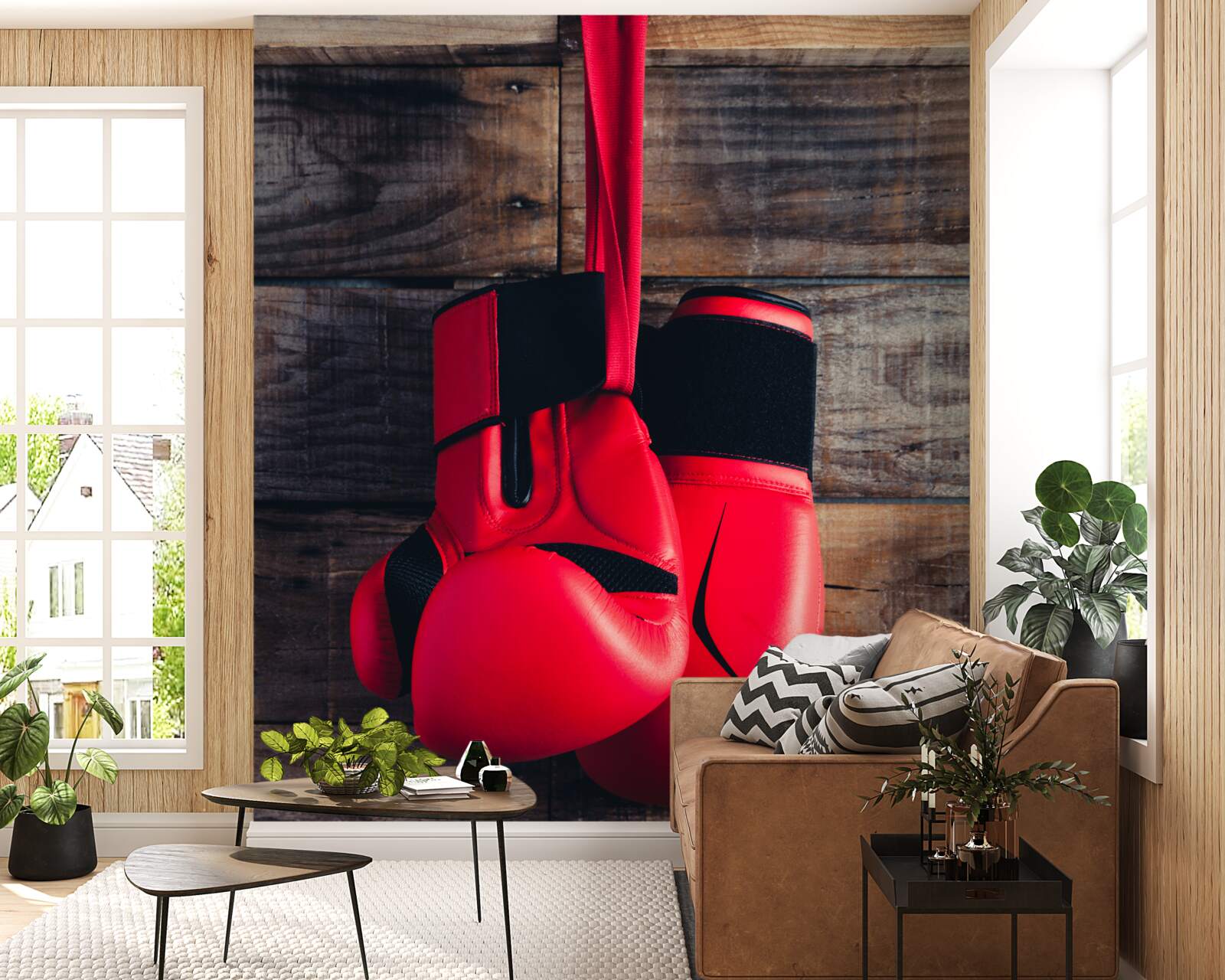 Fototapeten rote Boxhandschuhe