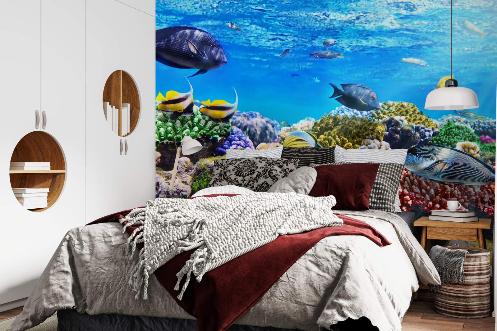 Fototapeten Azure Waters und Unterwasserwohnungen