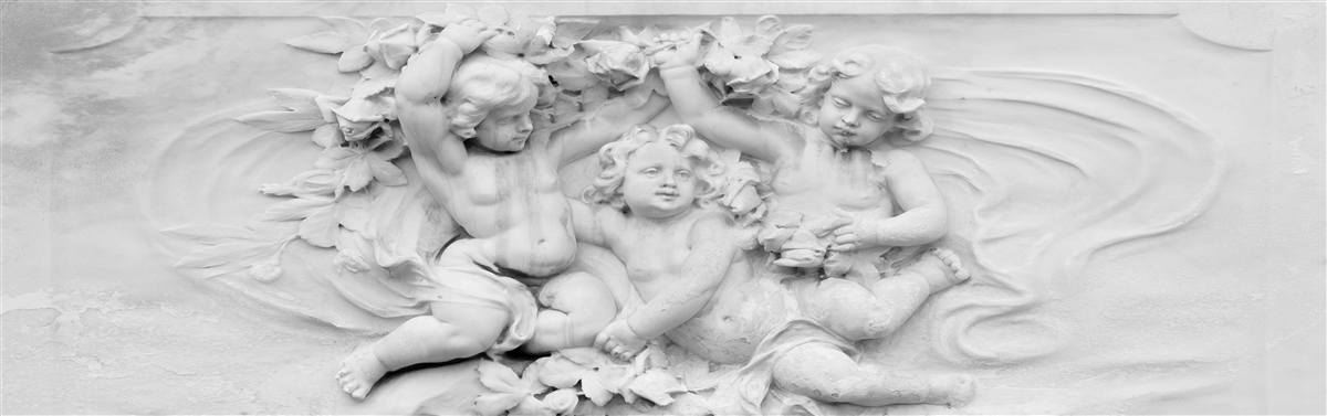 Fototapeten Skulptur von Boys-Aniołów