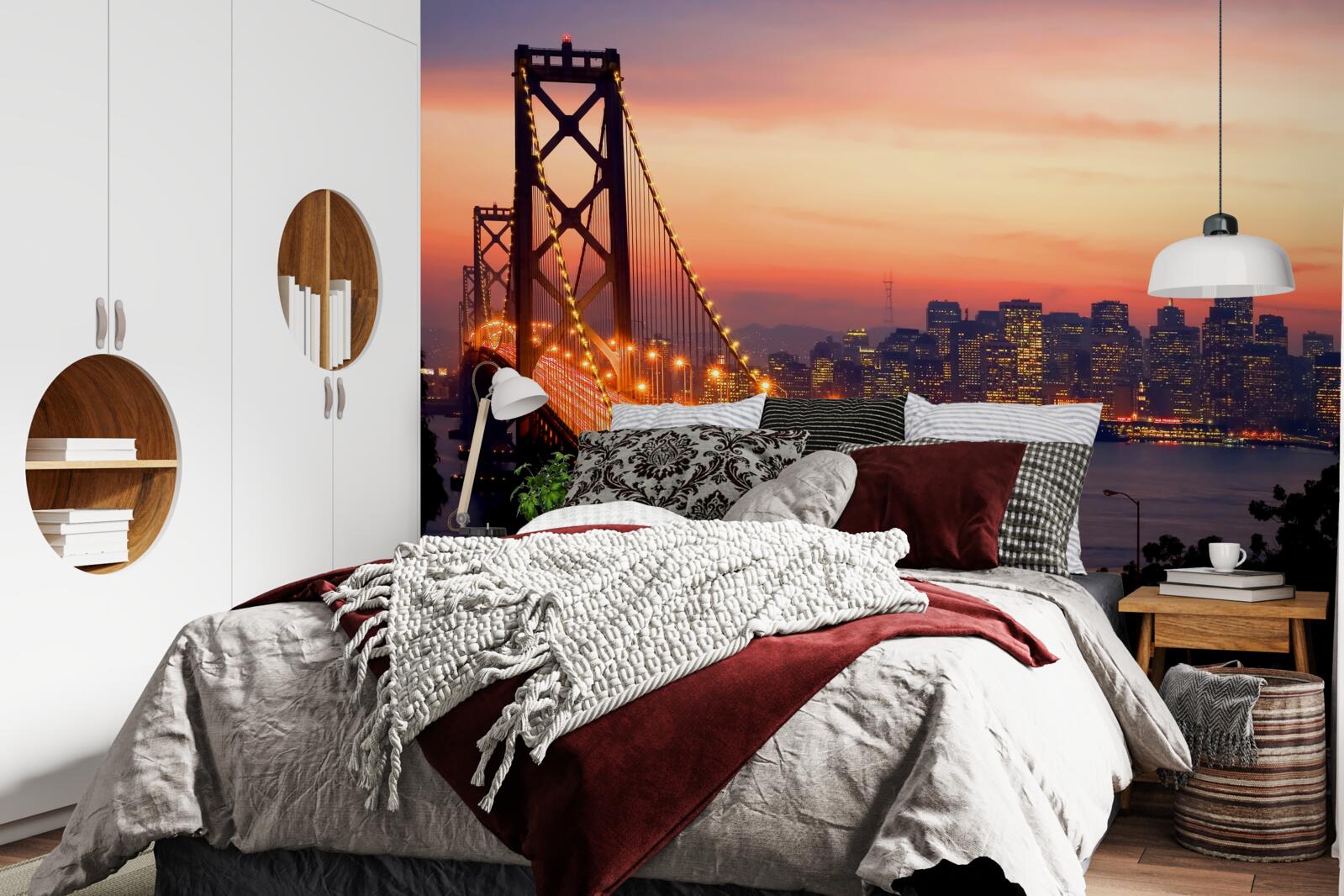 Fototapeten San Francisco ist beleuchtet