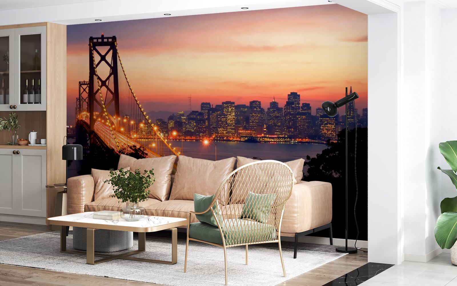 Fototapeten San Francisco ist beleuchtet