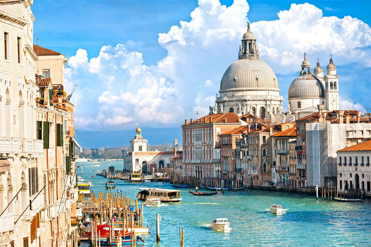 Fototapeten Ein Panoramablick auf Venedig