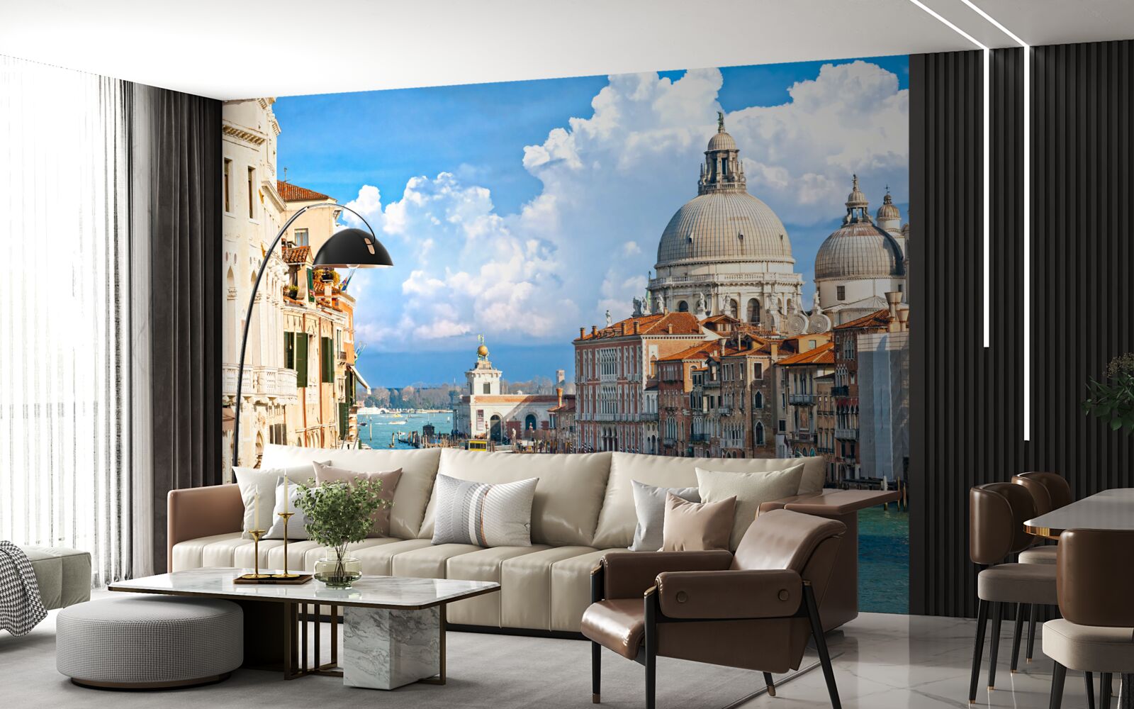Fototapeten Ein Panoramablick auf Venedig