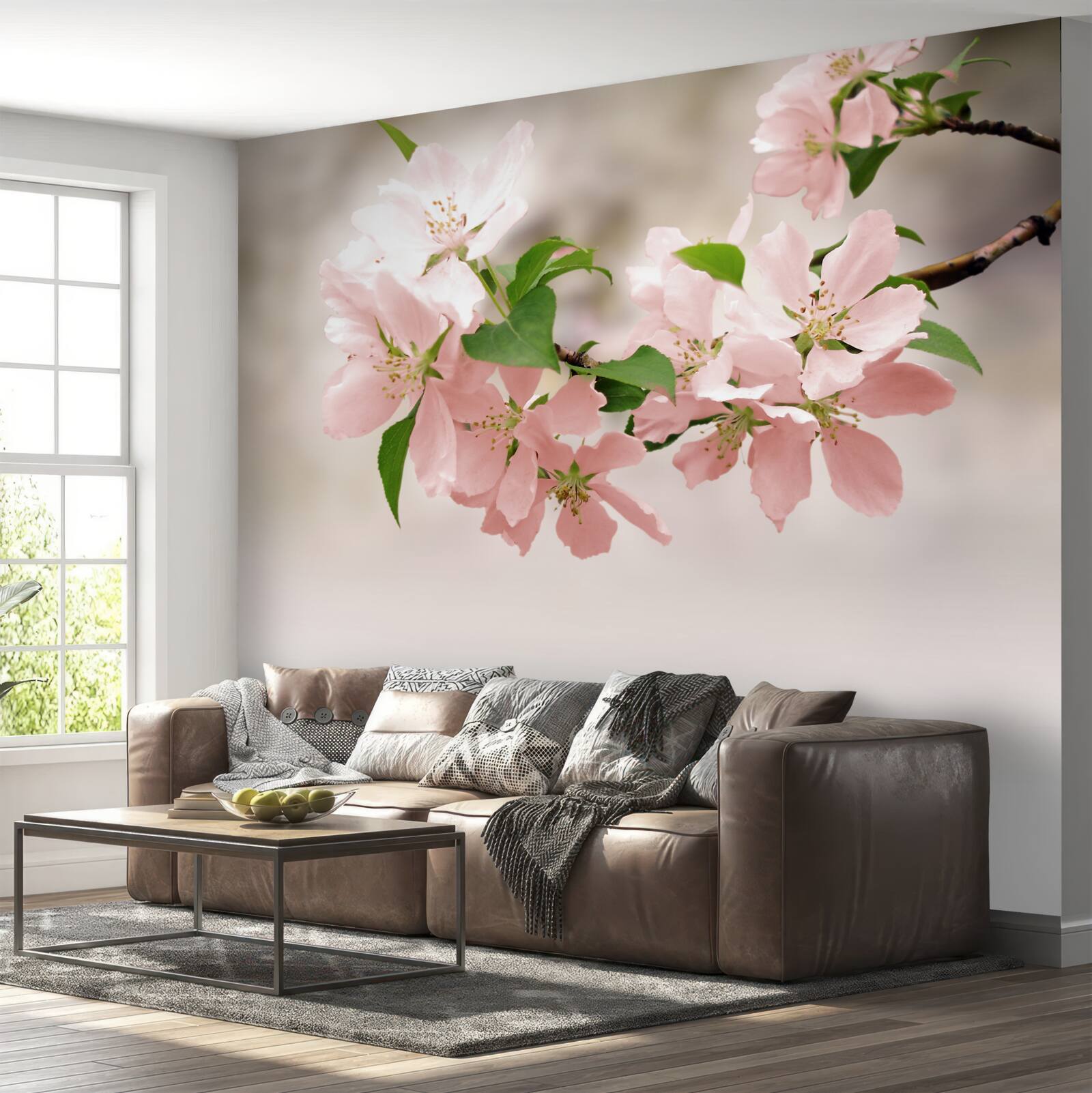 Fototapeten Sakura rosa Blumen