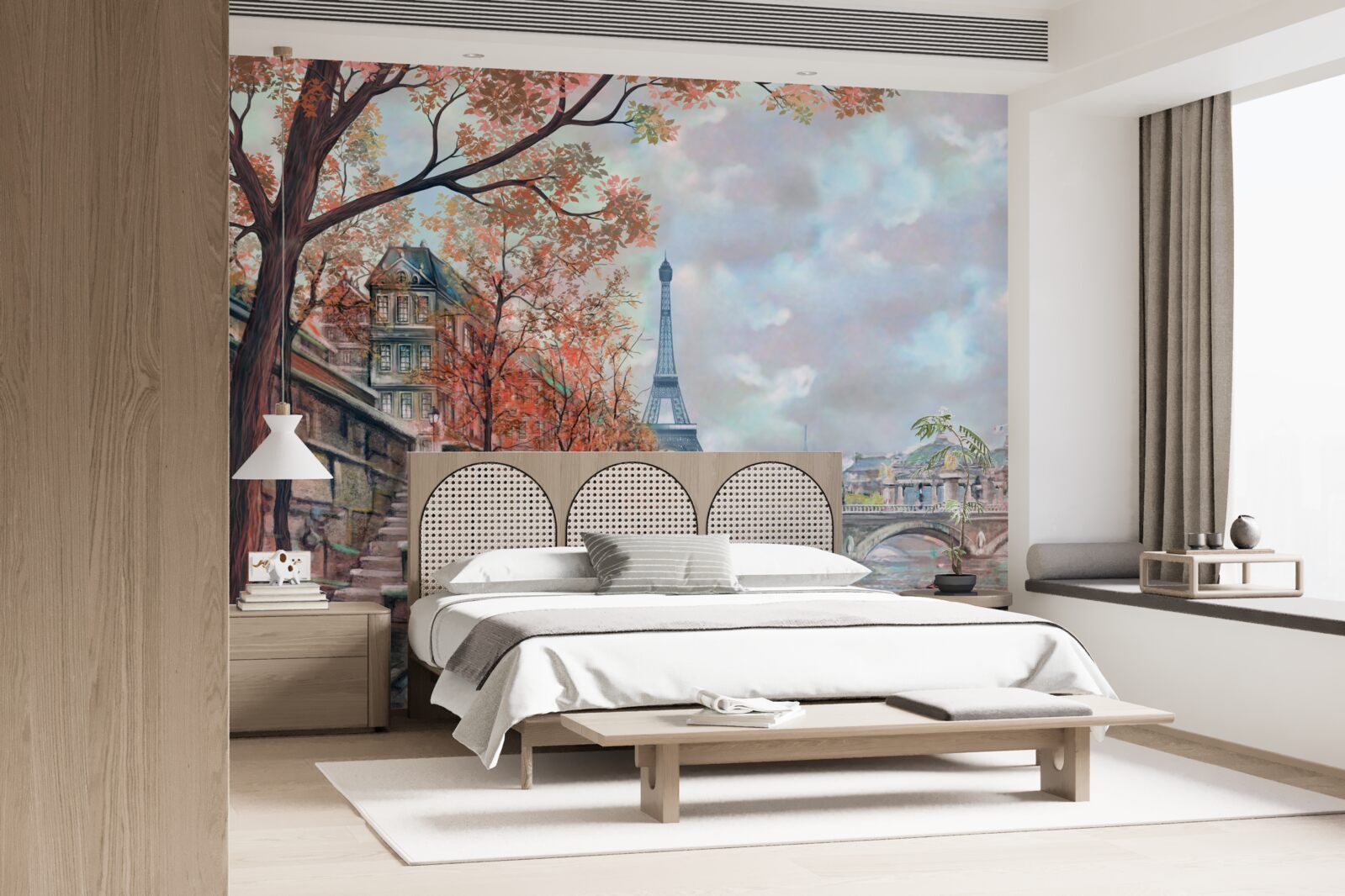 Fototapeten Paris Landschaft und Böschung in Farben