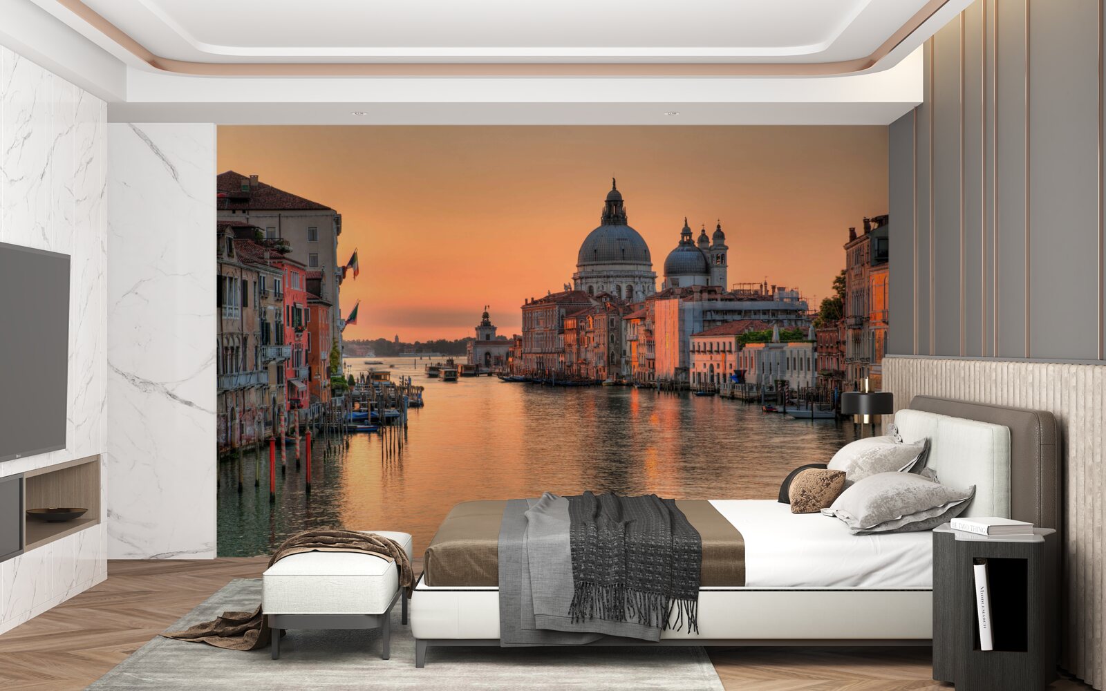 Fototapeten Venedig bei Sonnenuntergang