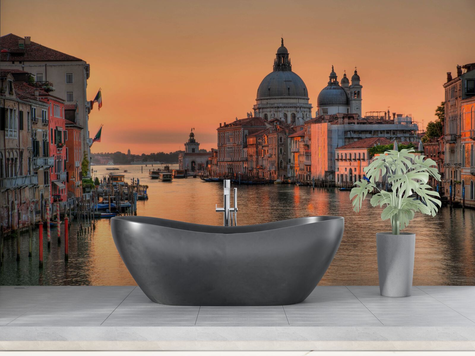 Fototapeten Venedig bei Sonnenuntergang