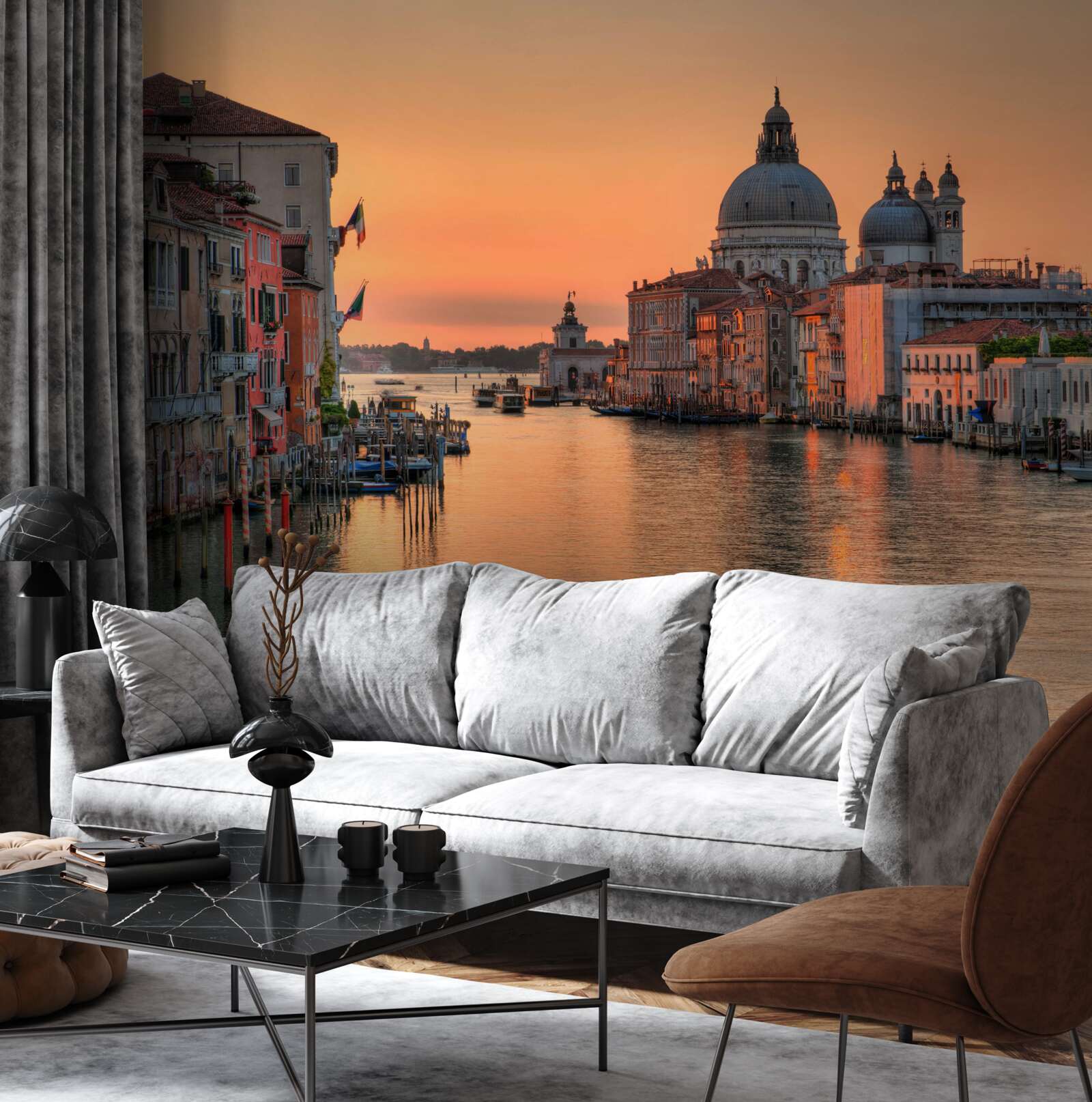 Fototapeten Venedig bei Sonnenuntergang
