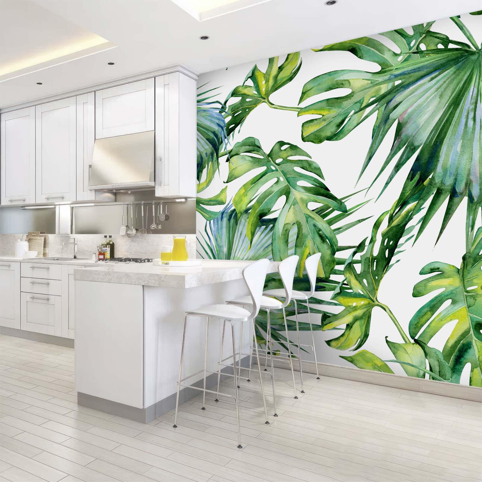 Fototapeten Monstera verlässt die Tropen