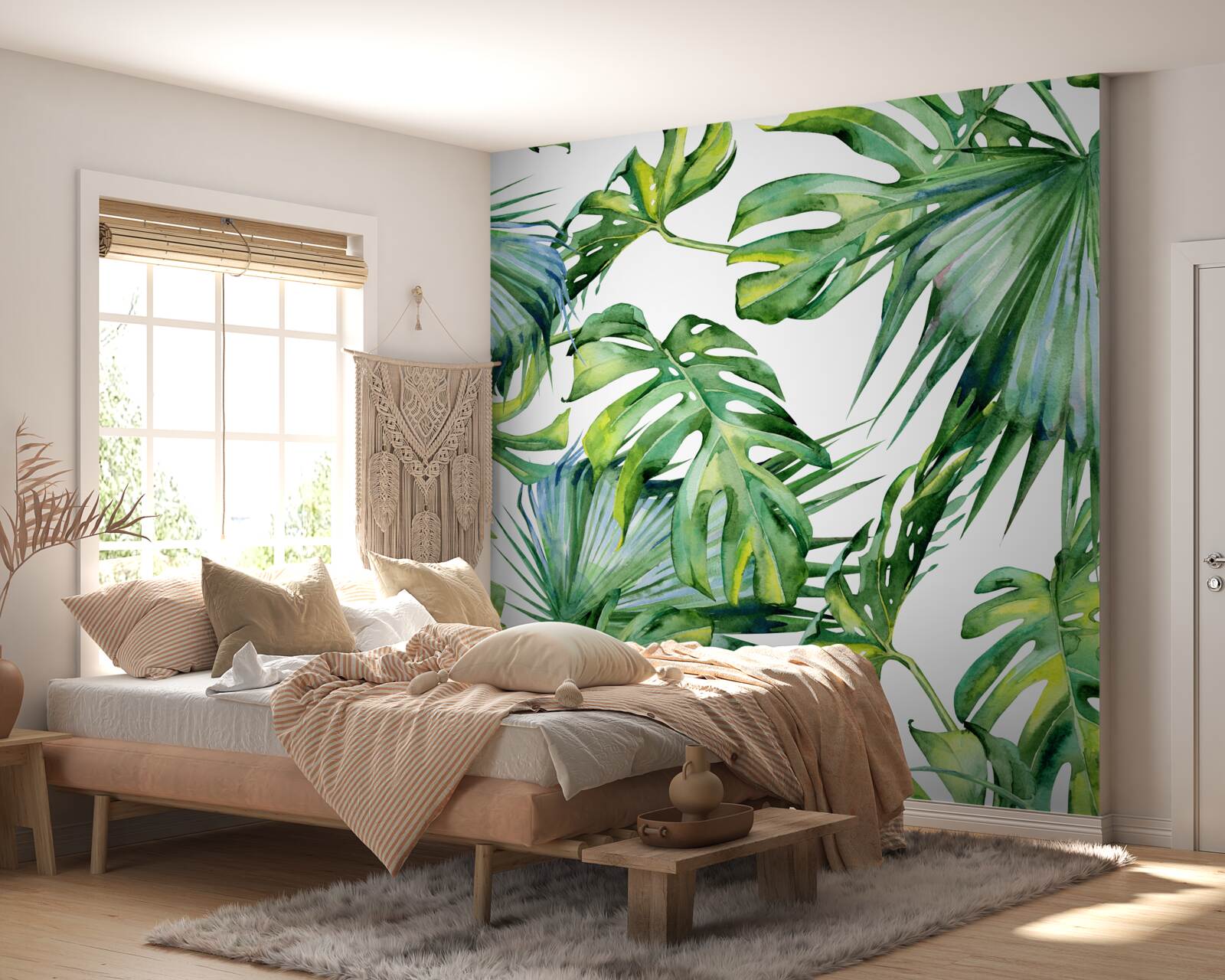 Fototapeten Monstera verlässt die Tropen