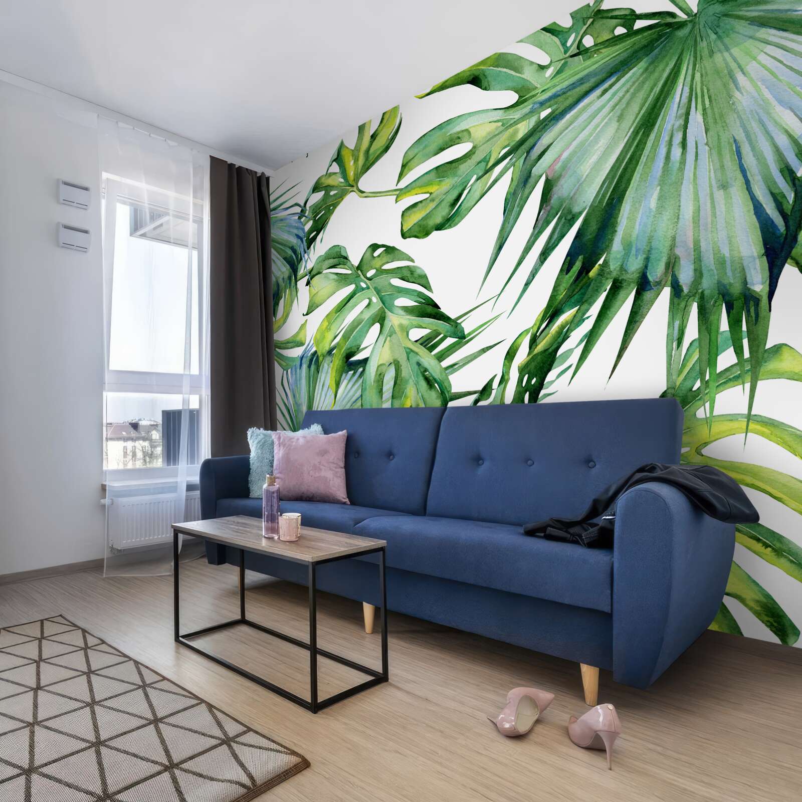 Fototapeten Monstera verlässt die Tropen