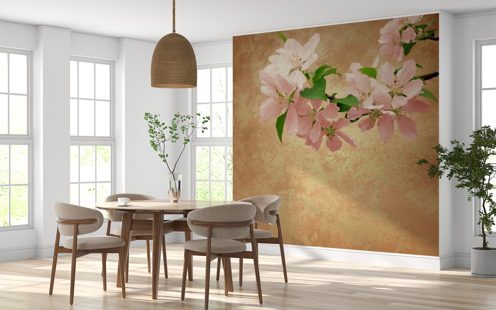 Fototapeten Junge zarte Sakura -Blumen