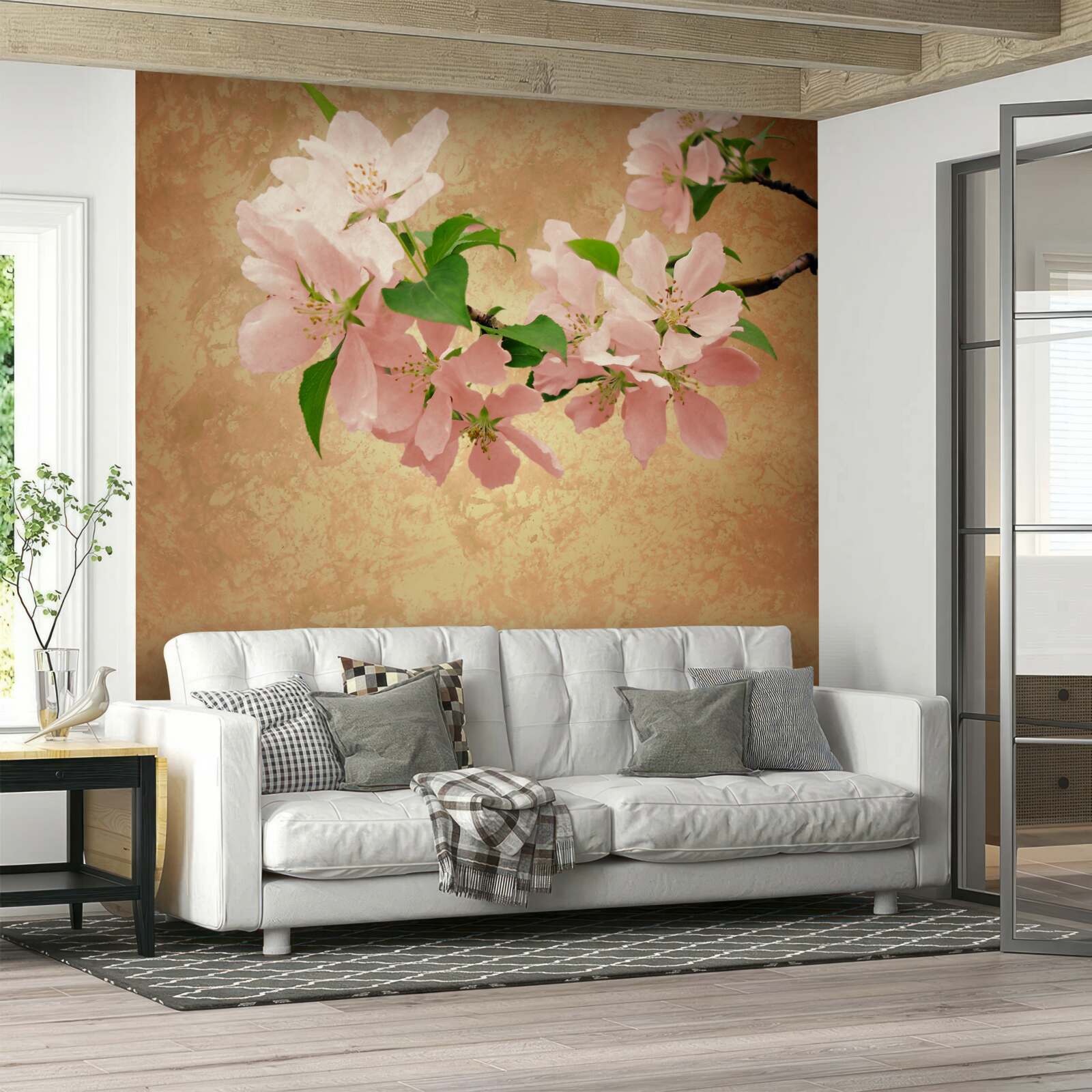 Fototapeten Junge zarte Sakura -Blumen