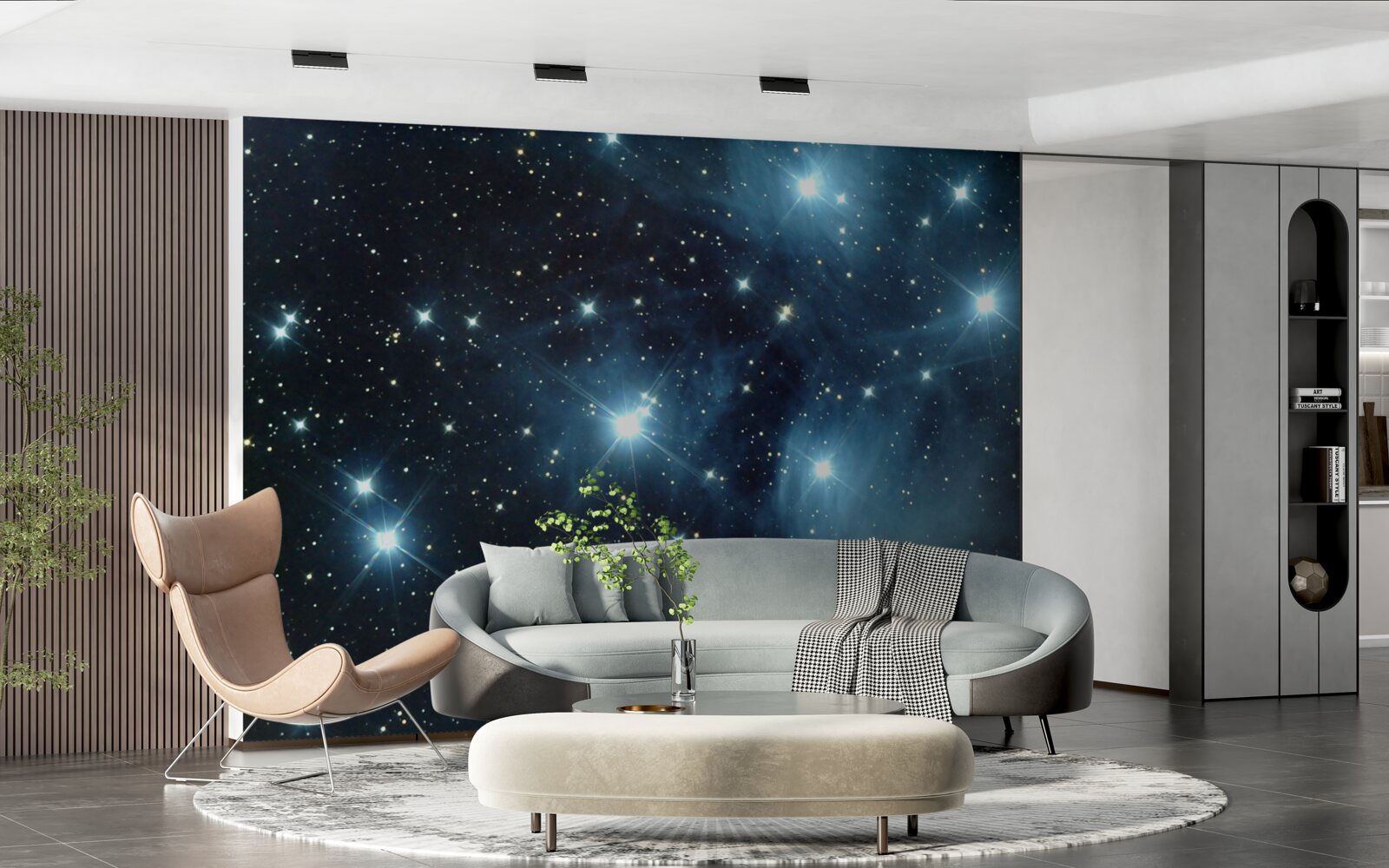 Fototapeten Himmlische Körper in unzähligen Galaxien