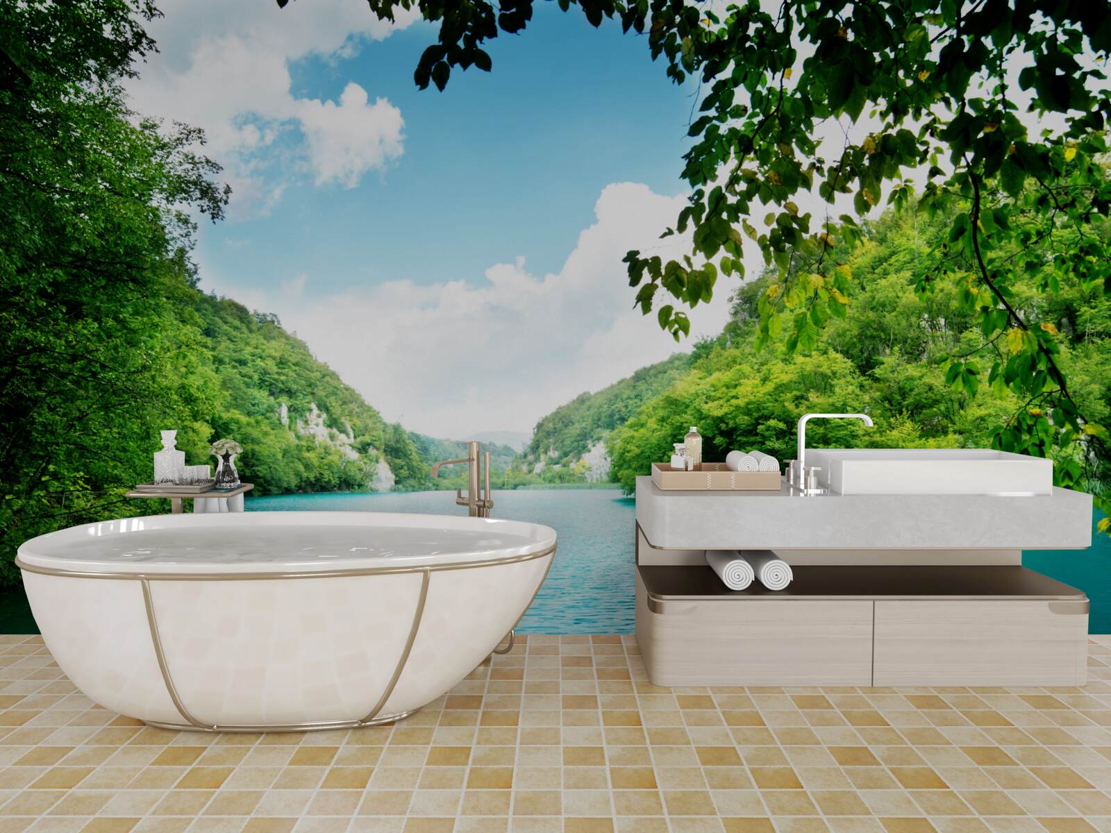 Fototapeten Azure -Wasser und Smaragdinseln