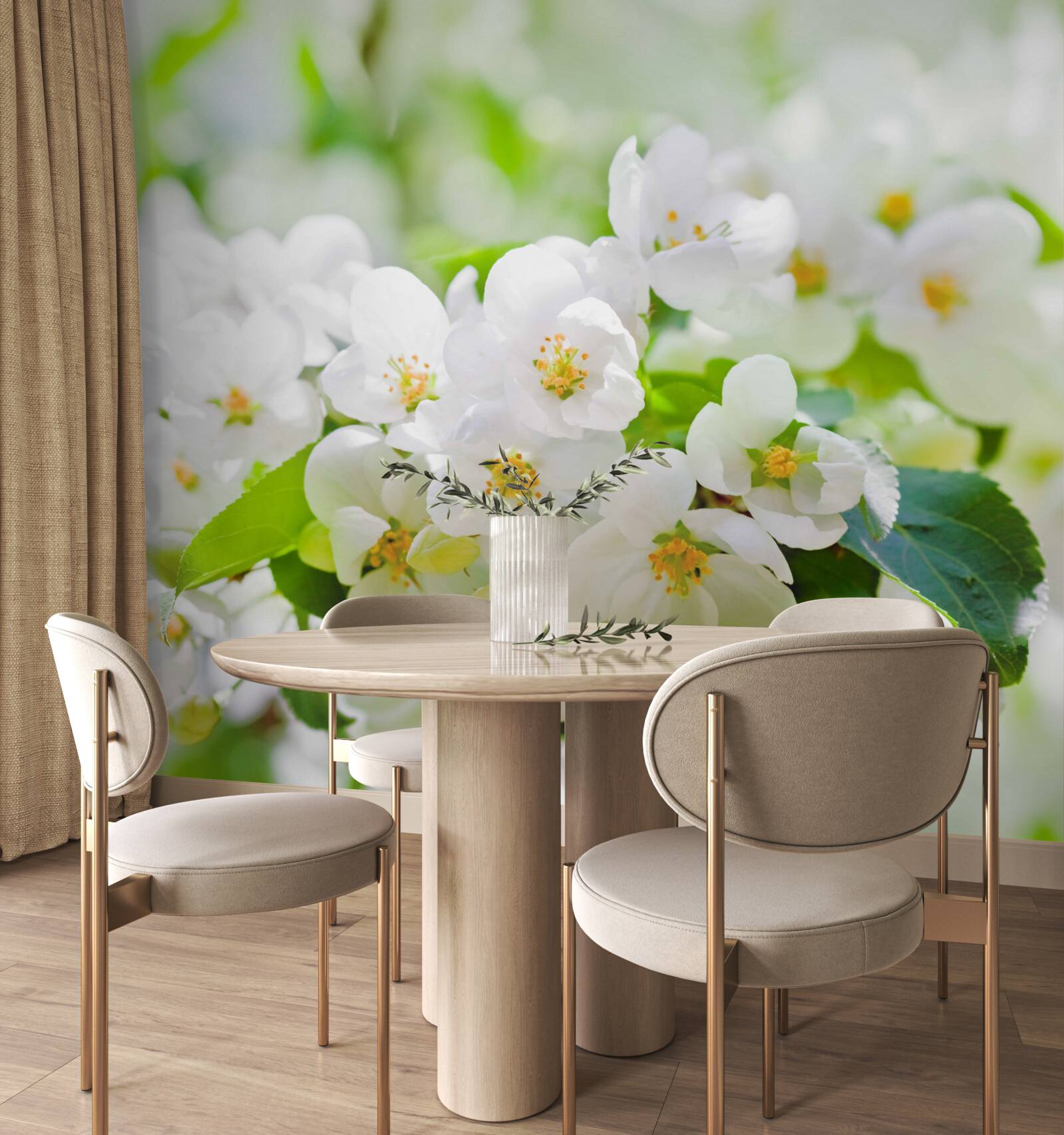 Fototapeten Jasminblüten mit einem angenehmen Aroma