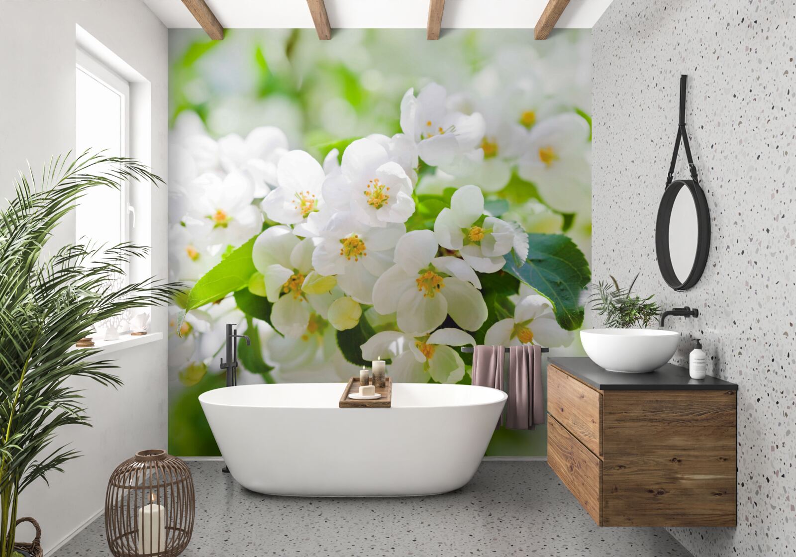 Fototapeten Jasminblüten mit einem angenehmen Aroma